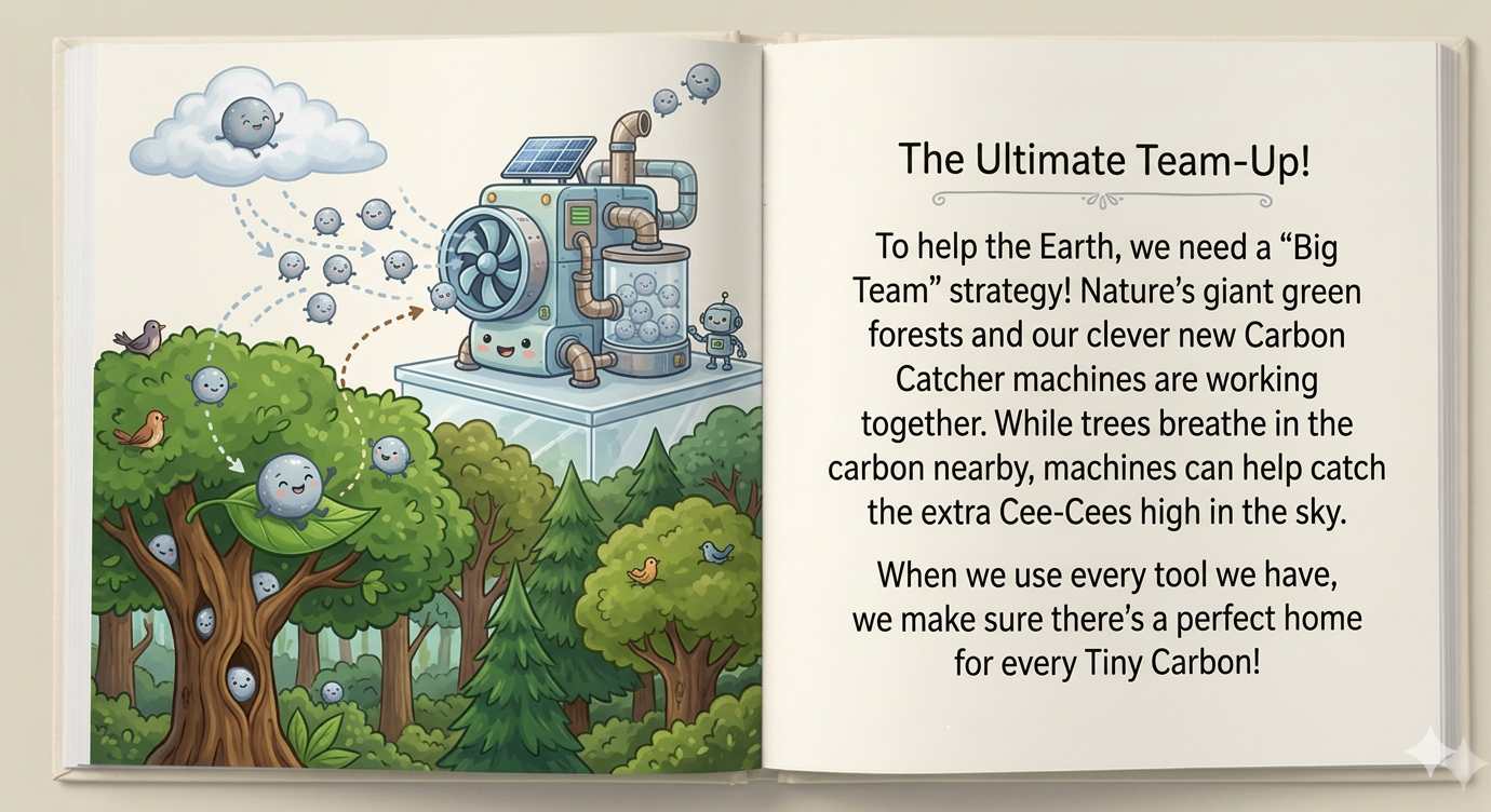 Nature and science working together to house Tiny Carbon.